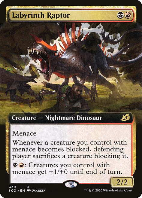 Labyrinth Raptor (IKO) (Foil) (Extended Art) (#339)
