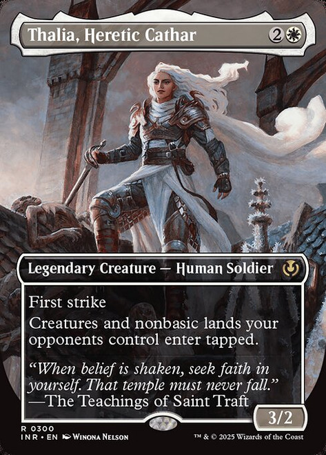 Thalia, Heretic Cathar (INR) (Foil) (Borderless) (#300)