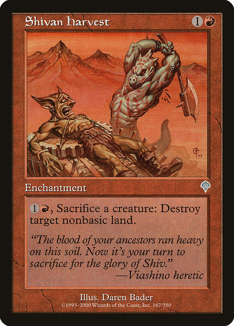 Shivan Harvest (INV) (Foil) (#167)