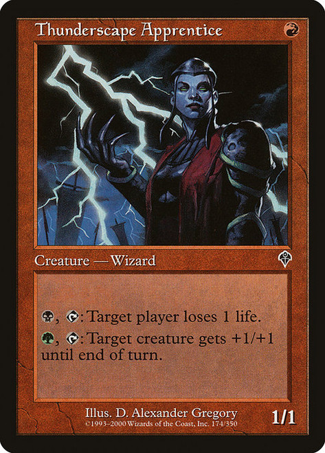 Thunderscape Apprentice (INV) (Foil) (#174)