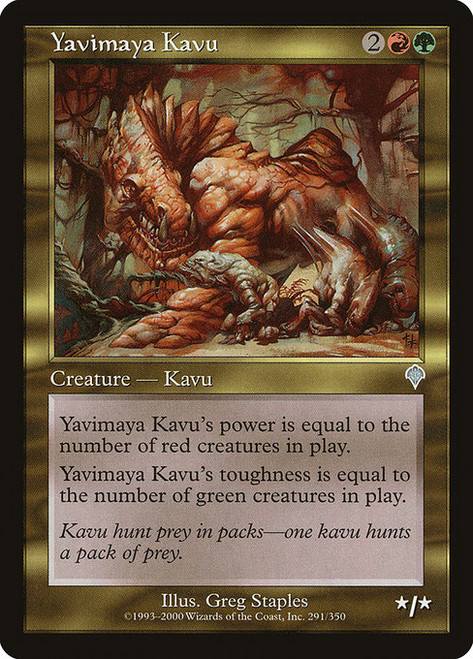 Yavimaya Kavu (INV) (Foil) (#291)