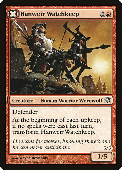 Hanweir Watchkeep // Bane of Hanweir (ISD) (Foil) (#145)