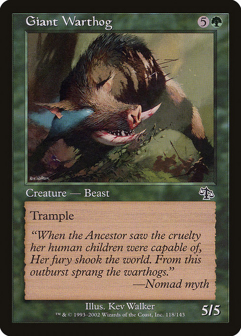 Giant Warthog (JUD) (Foil) (#118)