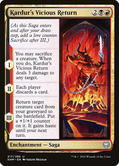 Kardur's Vicious Return (KHM) (Foil) (#217)