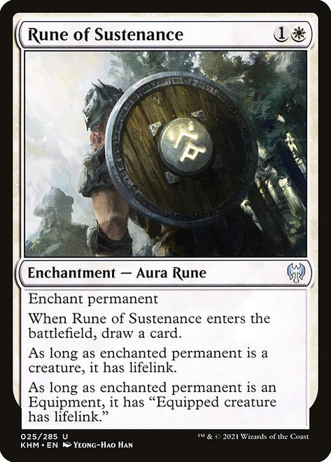 Rune of Sustenance (KHM) (Foil) (#25)
