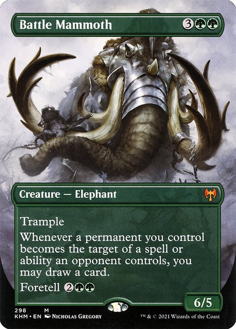 Battle Mammoth (KHM) (Foil) (Borderless) (#298)