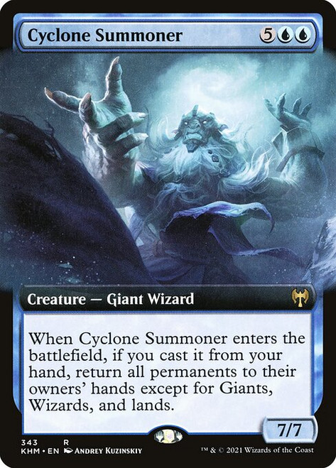 Cyclone Summoner (KHM) (Foil) (Extended Art) (#343)