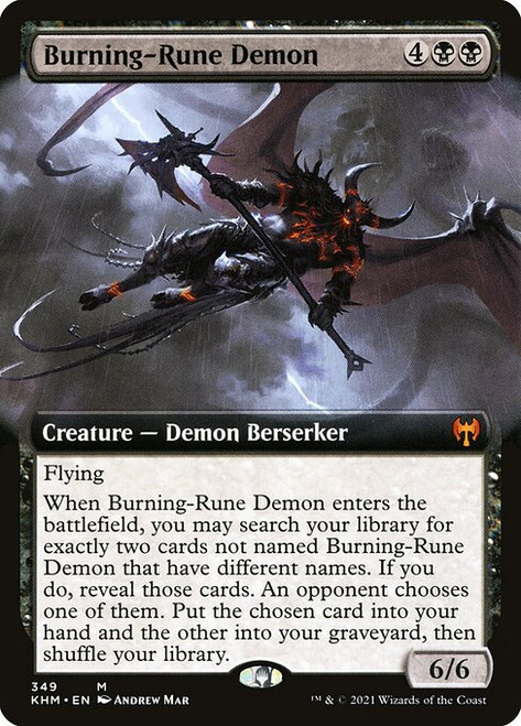Burning-Rune Demon (KHM) (Foil) (Extended Art) (#349)