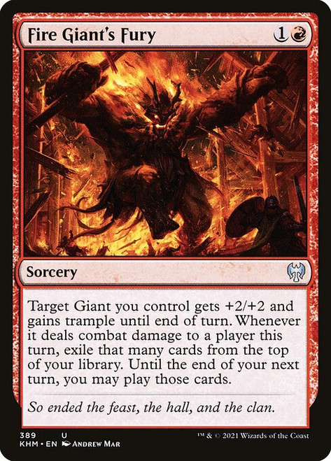 Fire Giant's Fury (KHM) (Foil) (#389)