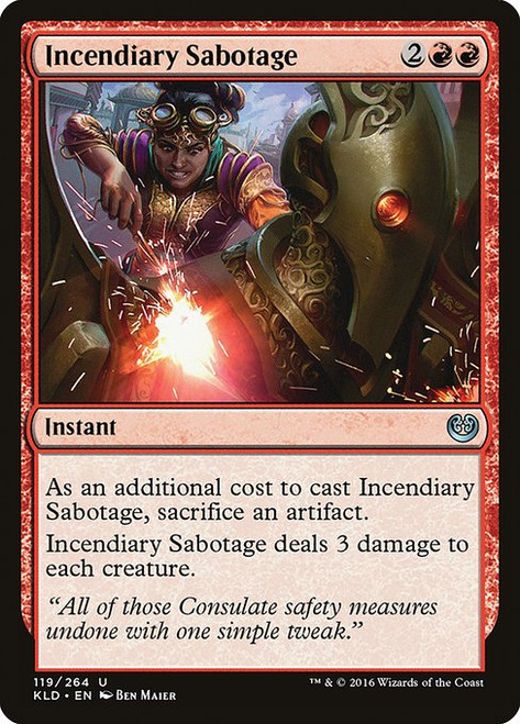 Incendiary Sabotage (KLD) (Foil) (#119)