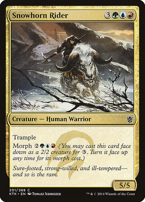Snowhorn Rider (KTK) (Foil) (#201)