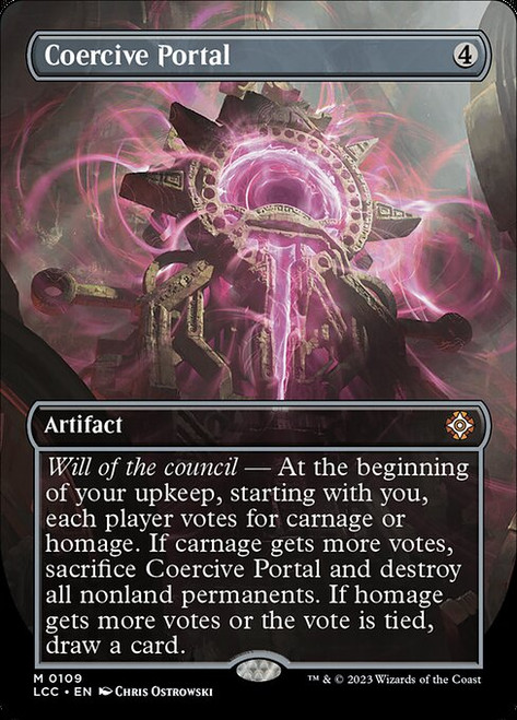 Coercive Portal (LCC) (Foil) (Borderless) (#109)