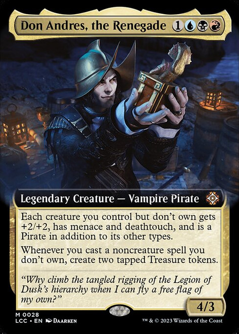 Don Andres, the Renegade (LCC) (Foil) (Extended Art) (#28)