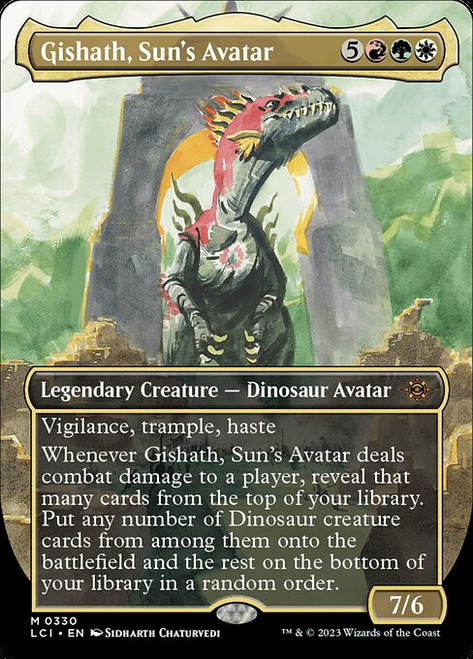Gishath, Sun's Avatar (LCI) (Foil) (Borderless) (#330)