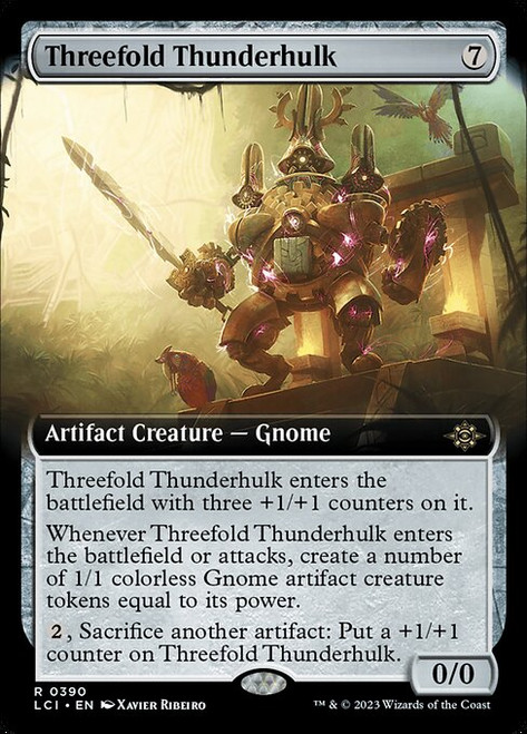 Threefold Thunderhulk (LCI) (Extended Art) (#390)