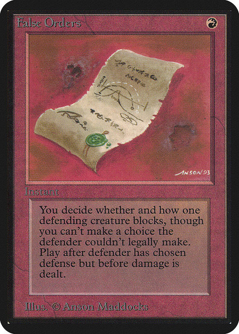 False Orders (LEA) (#147)