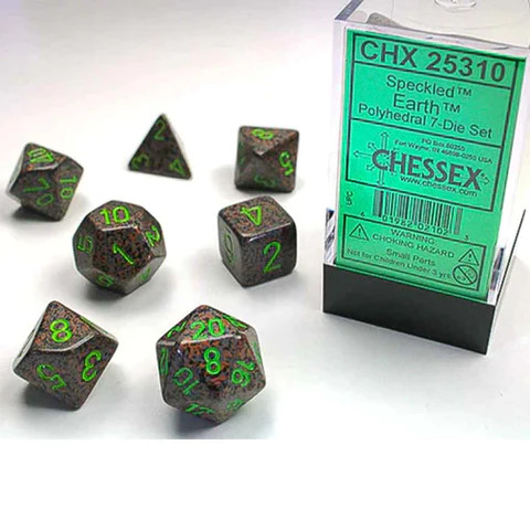 Speckled Earth 7 Dice Set - CHX25310