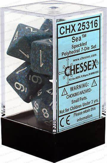 Speckled Sea 7 Dice Set - CHX25316