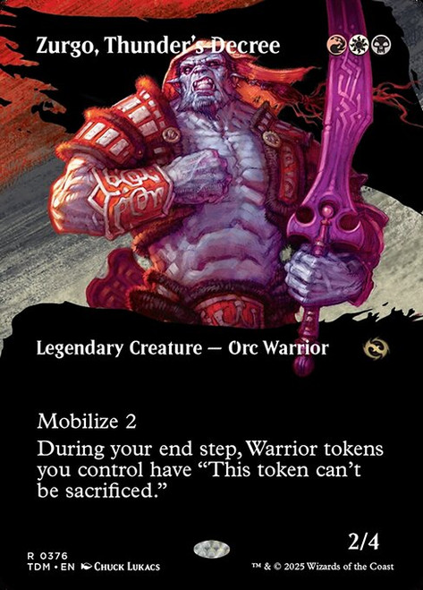 Zurgo, Thunder's Decree (TDM) (Foil) (Full Art) (#376)