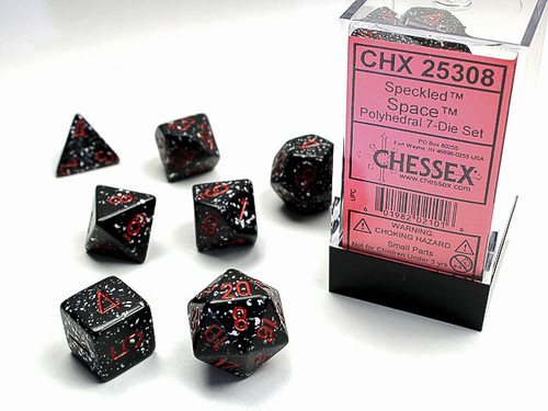 Space Speckled Polyhedral 7-Dice Set - CHX25308