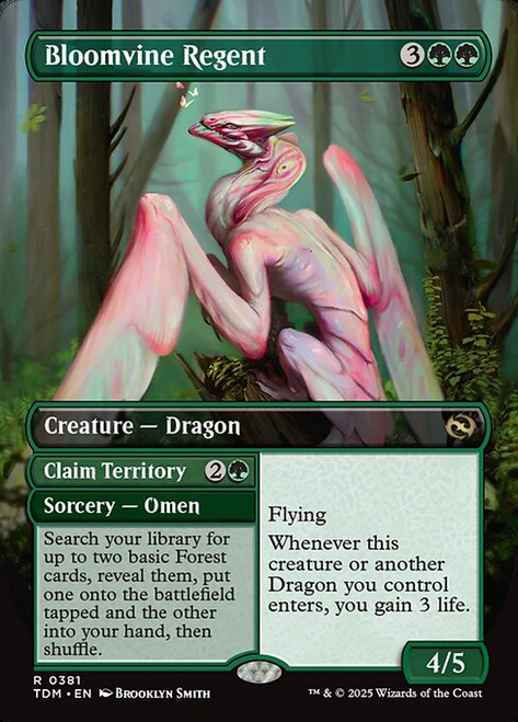 Bloomvine Regent // Claim Territory // Bloomvine Regent (TDM) (Full Art) (#381)
