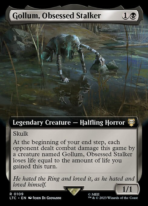 Gollum, Obsessed Stalker (LTC) (Extended Art) (#109)