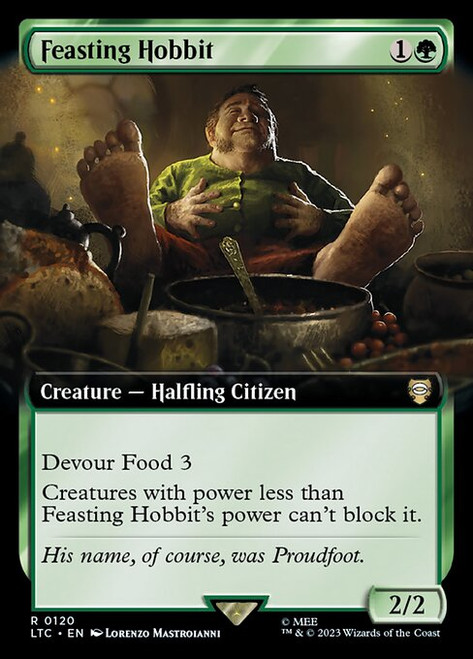 Feasting Hobbit (LTC) (Extended Art) (#120)