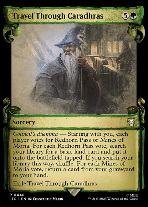 Travel Through Caradhras (LTC) (Silver Foil) (Showcase) (#446)