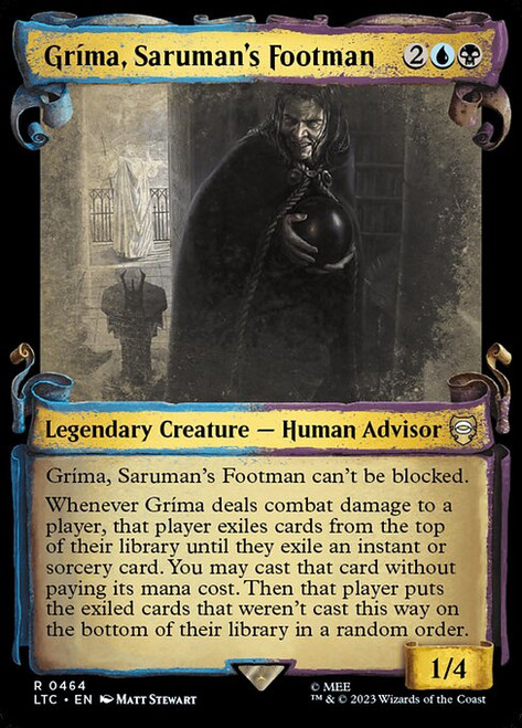 Gríma, Saruman's Footman (LTC) (Silver Foil) (Showcase) (#464)