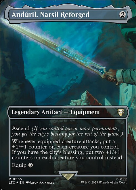 Andúril, Narsil Reforged (LTC) (SurgeFoil) (Borderless) (#535)