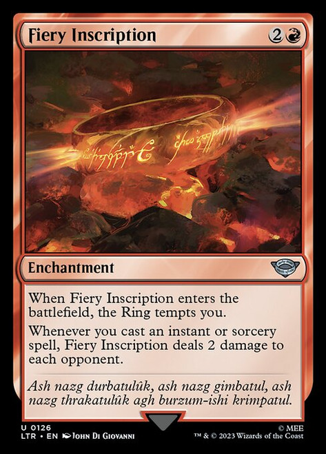 Fiery Inscription (LTR) (Foil) (#126)