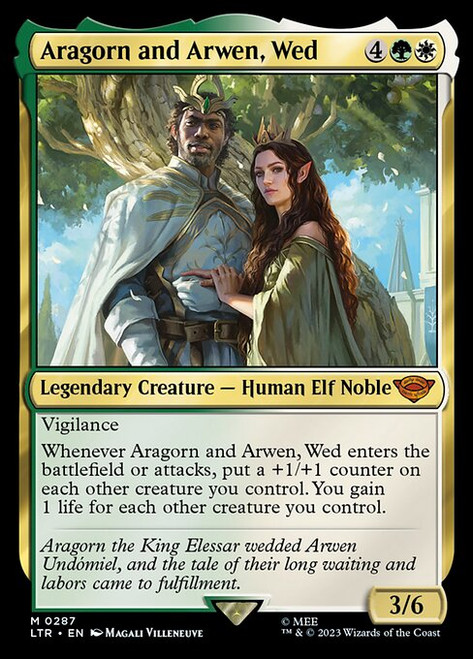 Aragorn and Arwen, Wed (LTR) (Foil) (#287)