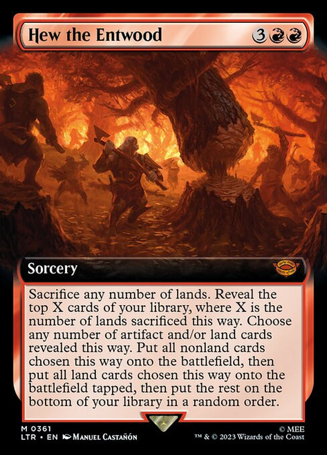 Hew the Entwood (LTR) (Extended Art) (#361)