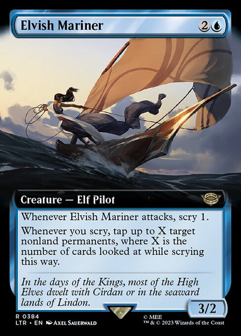 Elvish Mariner (LTR) (Extended Art) (#384)