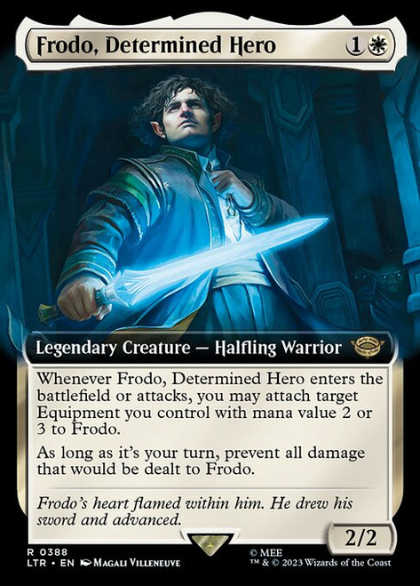 Frodo, Determined Hero (LTR) (Extended Art) (#388)