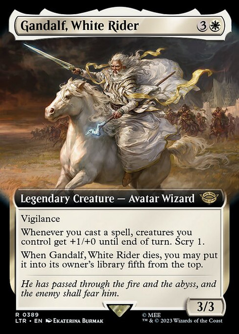 Gandalf, White Rider (LTR) (Extended Art) (#389)
