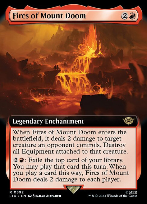 Fires of Mount Doom (LTR) (Extended Art) (#392)