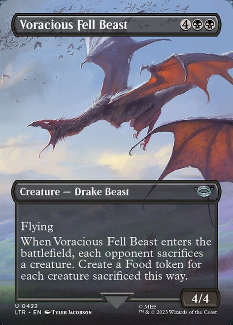 Voracious Fell Beast (LTR) (Borderless) (#422)