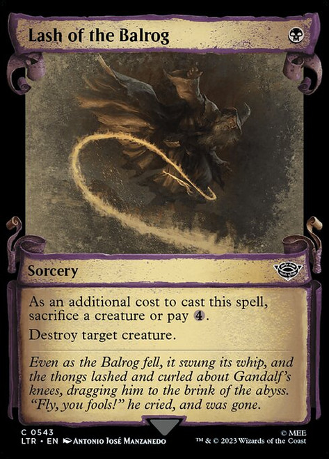 Lash of the Balrog (LTR) (Silver Foil) (Showcase) (#543)