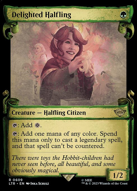 Delighted Halfling (LTR) (Silver Foil) (Showcase) (#609)