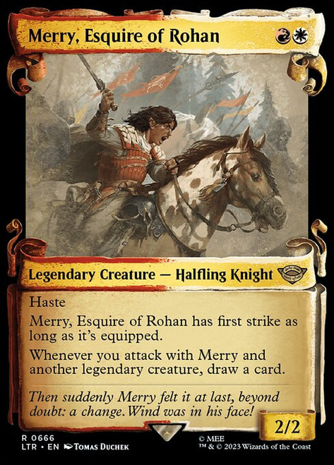 Merry, Esquire of Rohan (LTR) (Silver Foil) (Showcase) (#666)