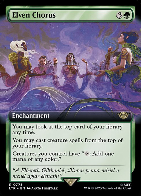 Elven Chorus (LTR) (SurgeFoil) (Extended Art) (#775)