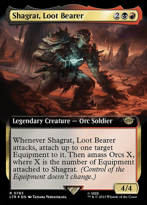Shagrat, Loot Bearer (LTR) (SurgeFoil) (Extended Art) (#783)