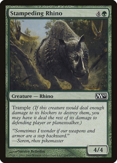 Stampeding Rhino (M10) (#204)
