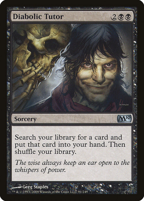 Diabolic Tutor (M10) (Foil) (#91)