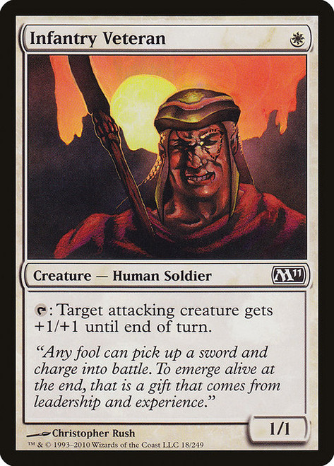Infantry Veteran (M11) (Foil) (#18)