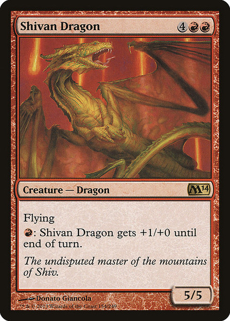 Shivan Dragon (M14) (#154)