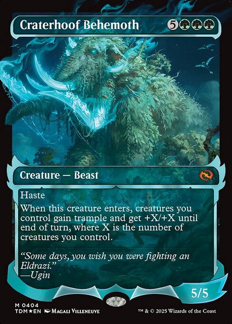 Craterhoof Behemoth (TDM) (Foil) (Full Art) (#404)