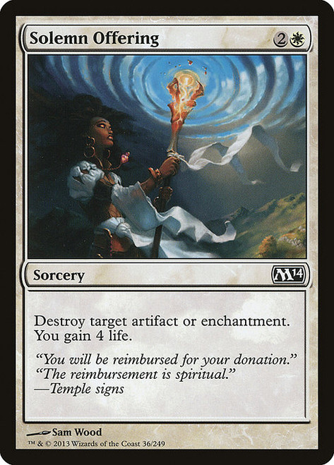 Solemn Offering (M14) (Foil) (#36)