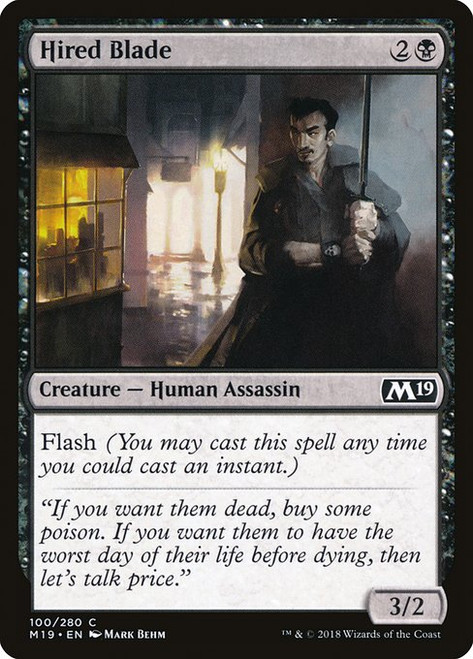 Hired Blade (M19) (Foil) (#100)